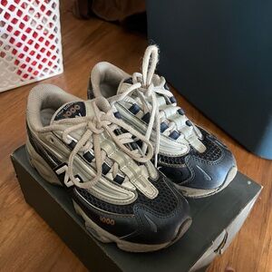 New Balance Kids' Black and White Sneakers